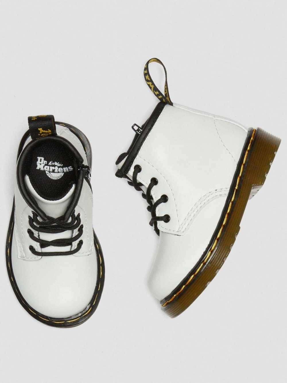 Dr. Martens Toddler Kids' White 1460 Lace-Up Boots Smooth White US8